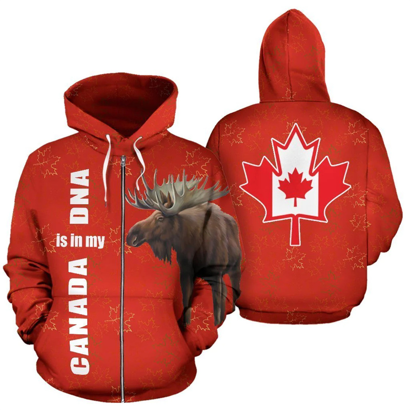 Canada Moose Hoodie Canada Is  - Street Fashion Canada 评论和价格