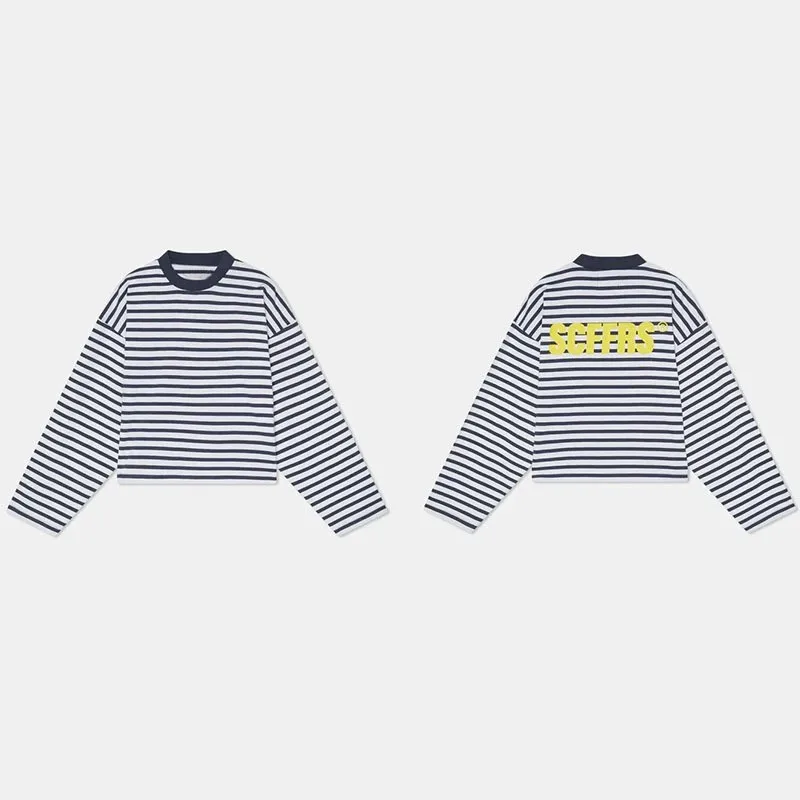 Unisex long sleeved T-shirt wi - Street Fashion Y2K 评论和价格